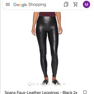 Spanx Faux Leather leggings